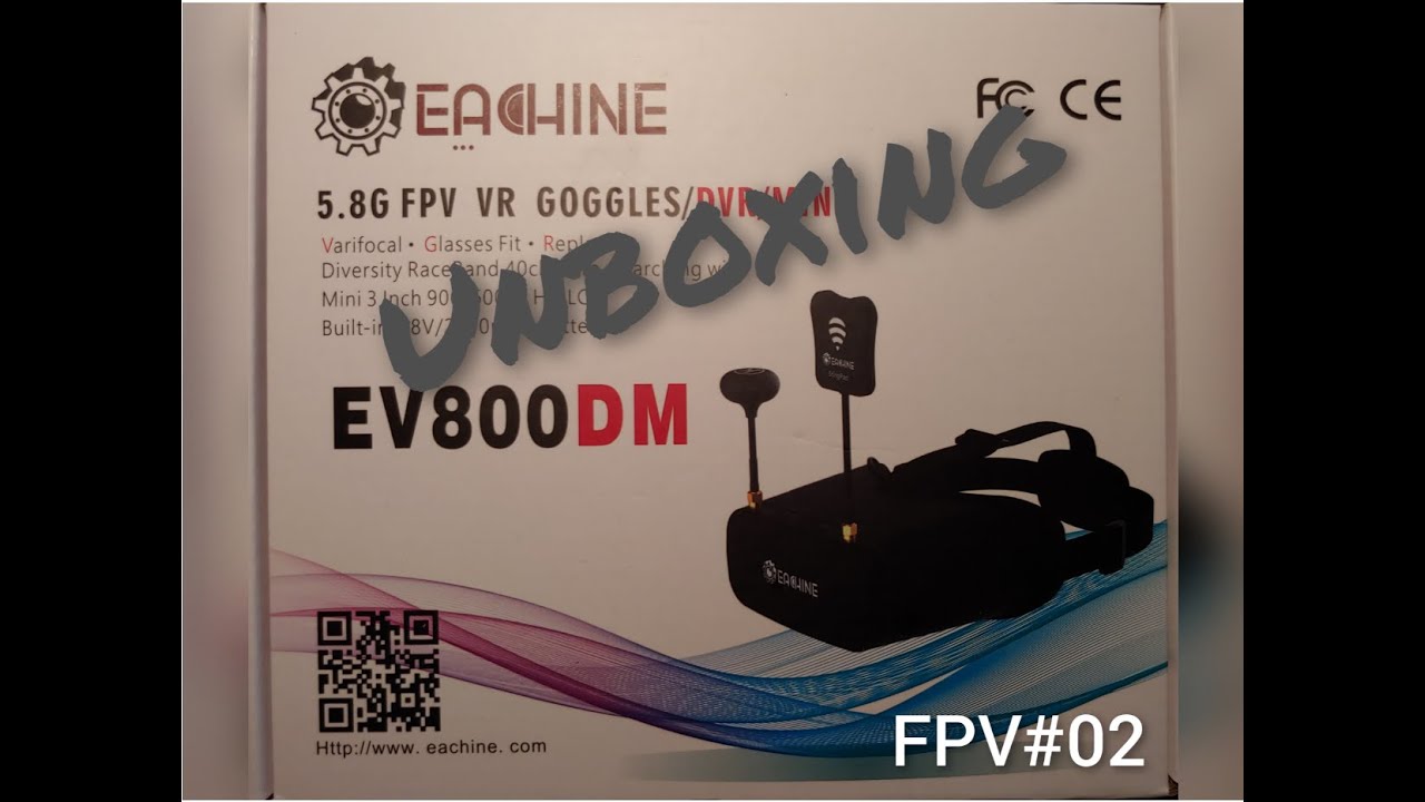 EACHINE EV800DM | FPV Einsteigerbrille für unter 100€ | Unboxing