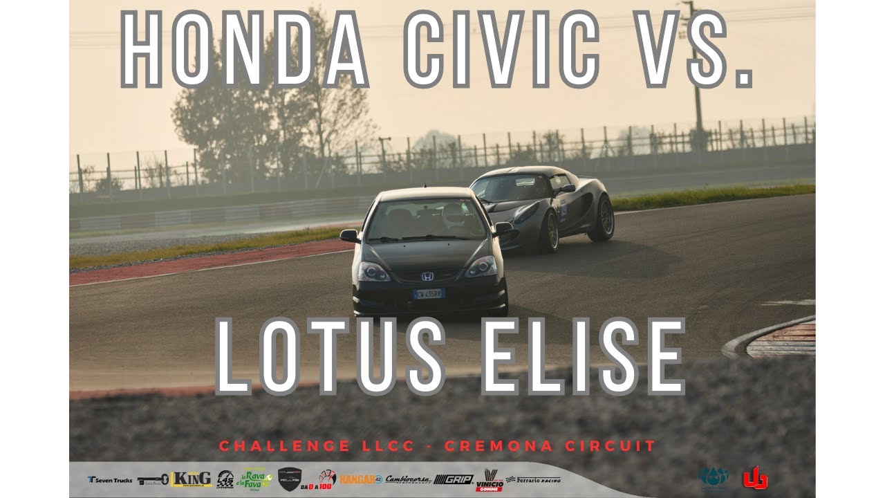 Honda Civic Type R vs. Lotus Elise S2 - Challenge LLCC - Cremona circuit - 30/11/2024