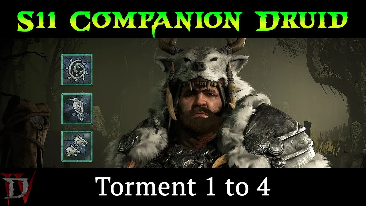 (D4) Companion Druid - Torment 1 to 4 - Season 11
