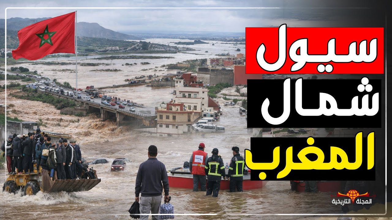 فيضانات شمال المغرب… القصر الكبير امام سيول لا ترحم