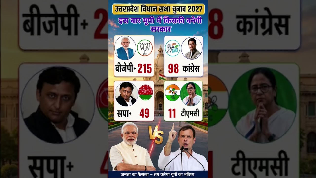 UP Vidhan Sabha 2027: 403 Seat Ka Mahayudh 😱 BJP 300 Paar Ya PDA 200 Paar?