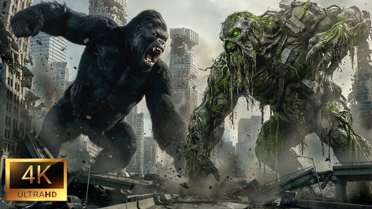 KING KONG vs GIANT SWAMP MONSTER | The City is Reclaimed by Nature | Monsterverse Compilation