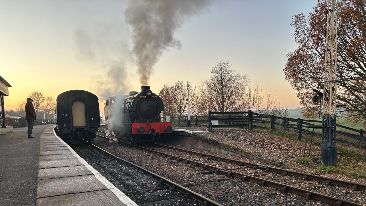 WD 132 Hunslet Sapper. Ride along Part 2. Kent And East Sussex Railway 9/12/22
