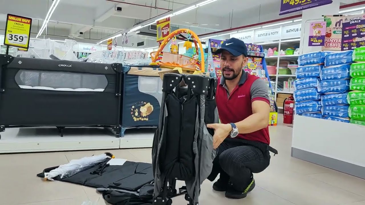 How to install Livkin playpen| Playpen ni boleh link terus ke katil ibu ayah |Manjaku | 0-36 months