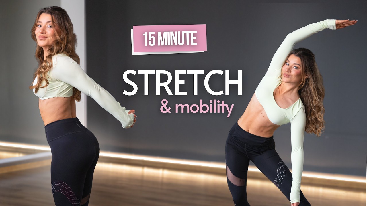 15 MIN Full Body STRETCH & Mobility daily routine good morning workout and stretching | Julia Mazur