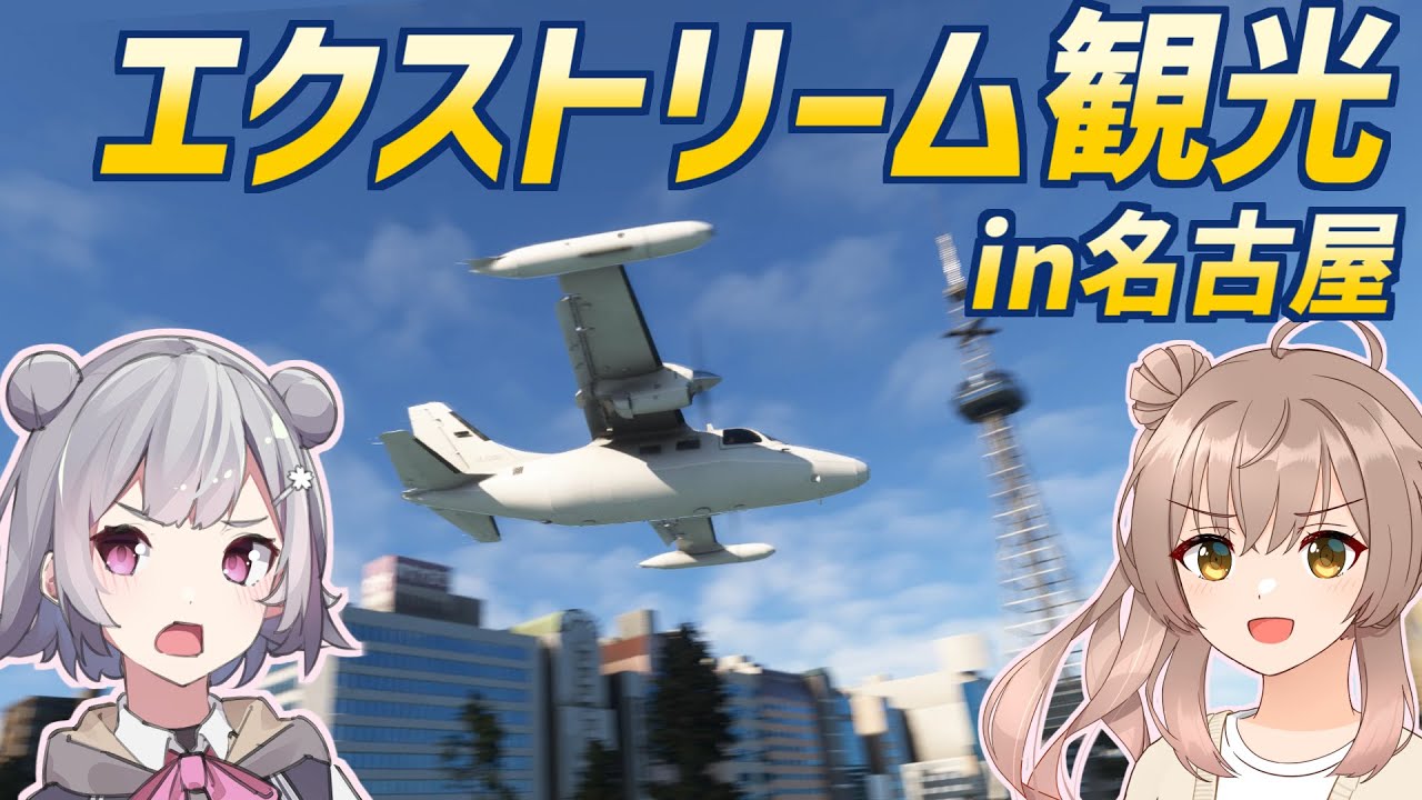 【MSFS】ビジネス飛行機で名古屋観光！
