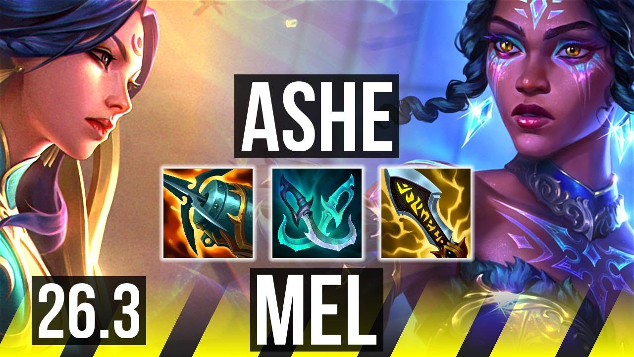 ASHE & Sona vs MEL & Zilean (ADC) | 49K damage | EUW Master | 26.3