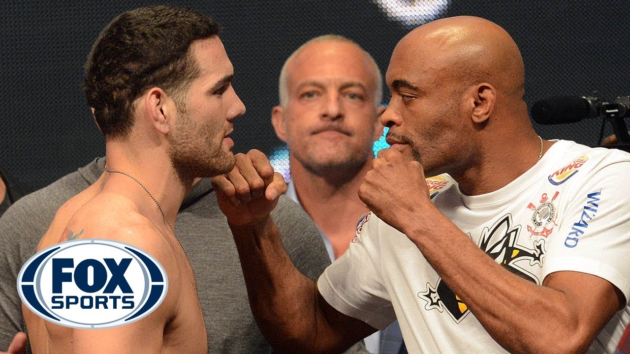 UFC 168 weigh-in: Weidman-Silva staredown