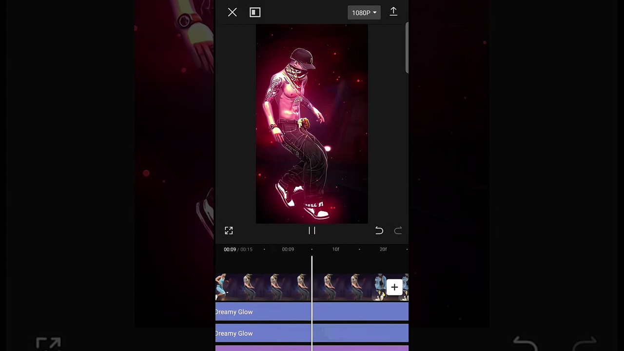 Smooth Glow 🍃🤤 // colour changing effect in capcut, ff edit, lobby edit ff #shorts
