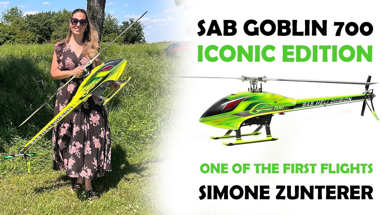 SAB Goblin 700 Iconic Edition // Green Goblin // One of the first flights