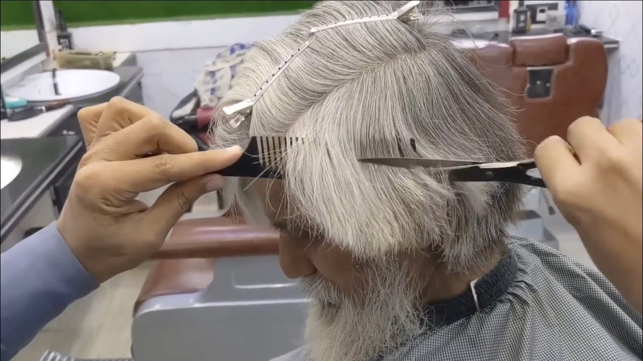 Older Man Incredible Haircut Transformation #alrayaanhairstudio 