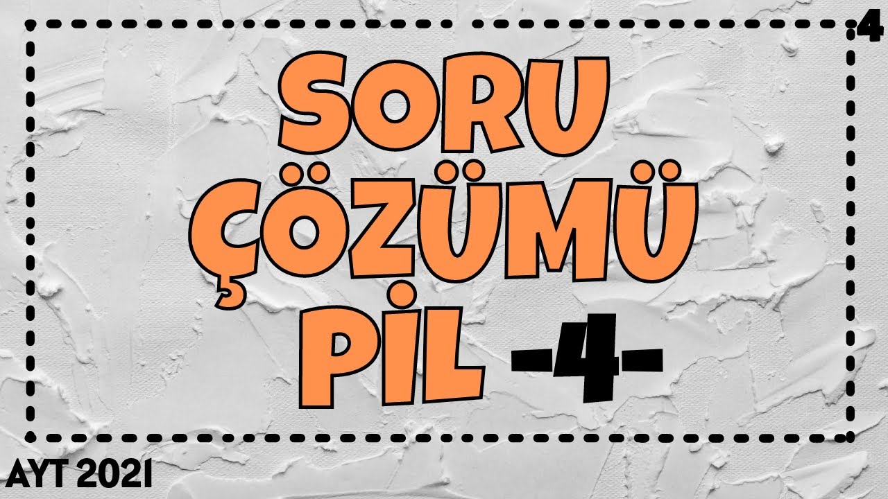 Pil Soru Çözümü | AYT Kimya 2021 | 12.Sınıf