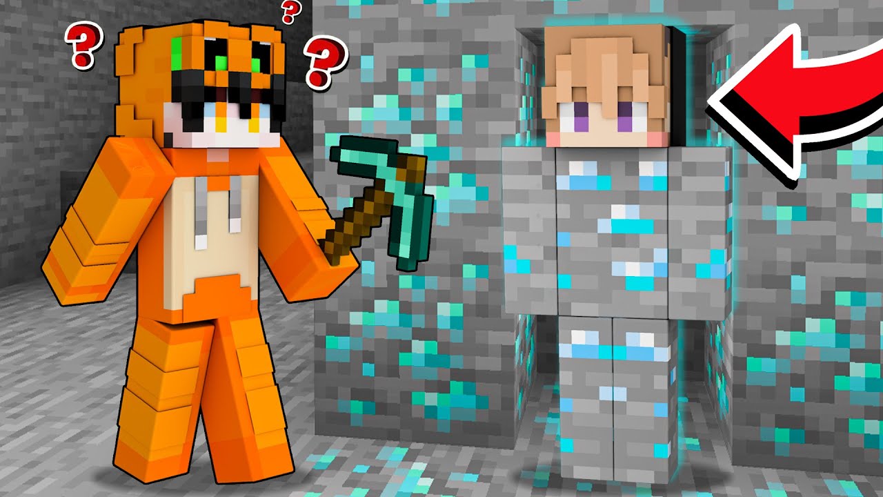 AKU PRANK TEMANKU SAMPAI BINGUNG MENJADI BENDA TAK TERLIHAT DI MINECRAFT!!