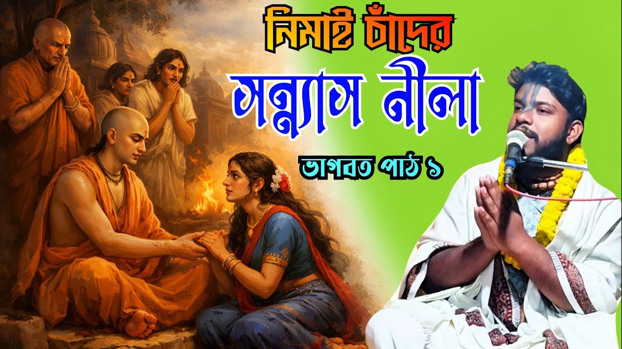 নিমাই চাঁদের সন্ন্যাস নীলা, শ্রী শ্যামচাঁদ প্রভুর কন্ঠে, শুনুন ভাগবত পাঠ নিমাই চাঁদের সন্ন্যাস নীলা 