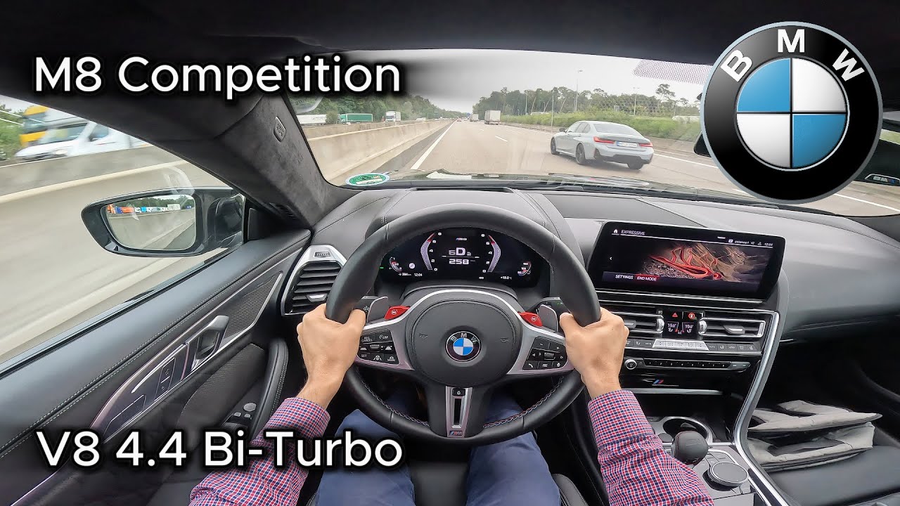 2024 BMW M8 Competition Gran Coupe 4.4 V8 Bi-Turbo (617 hp) - POV Test drive On the German Autobahn
