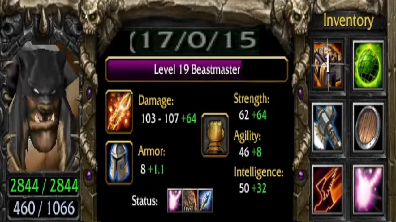🟦Beastmaster's flawless game [Dota v6.89N}