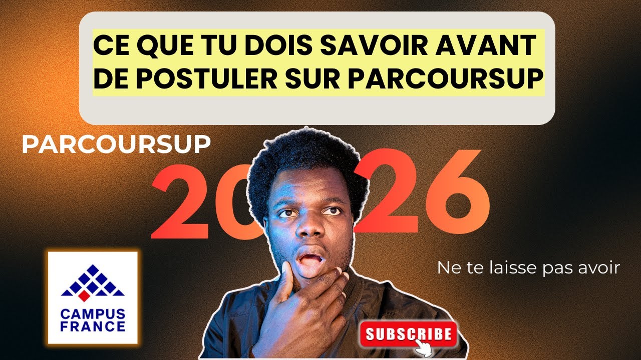 Parcoursup: Ce que tu dois savoir avant de postuler. #parcoursup #campusfrance #procedure #etude