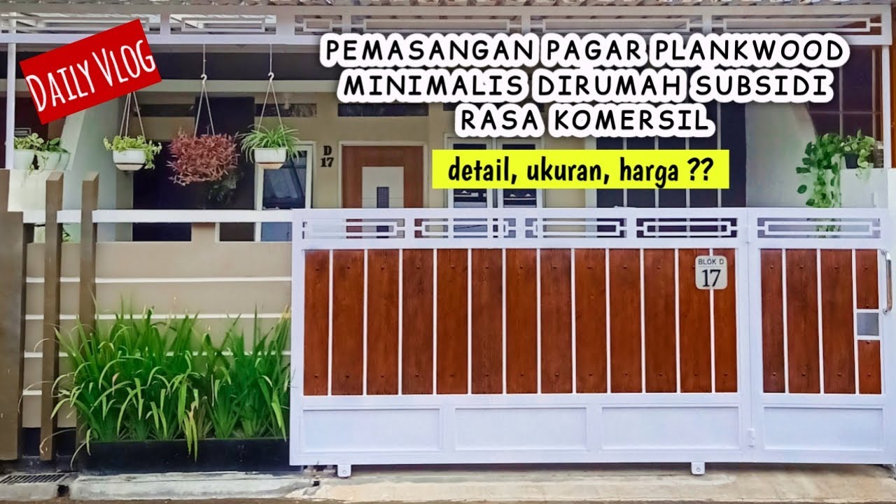 PEMASANGAN PAGAR PLANKWOOD DIRUMAH MINIMALIS #rumahsubsidi #rumahminimalis #homedecor #pagar