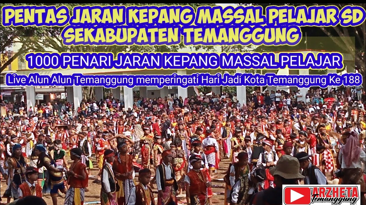 PENTAS JARAN KEPANG (TARI IDAKEP PUTRA PUTRI ) MASSAL PELAJAR  1000 PENARI LIVE ALUN ALUN TEMANGGUNG