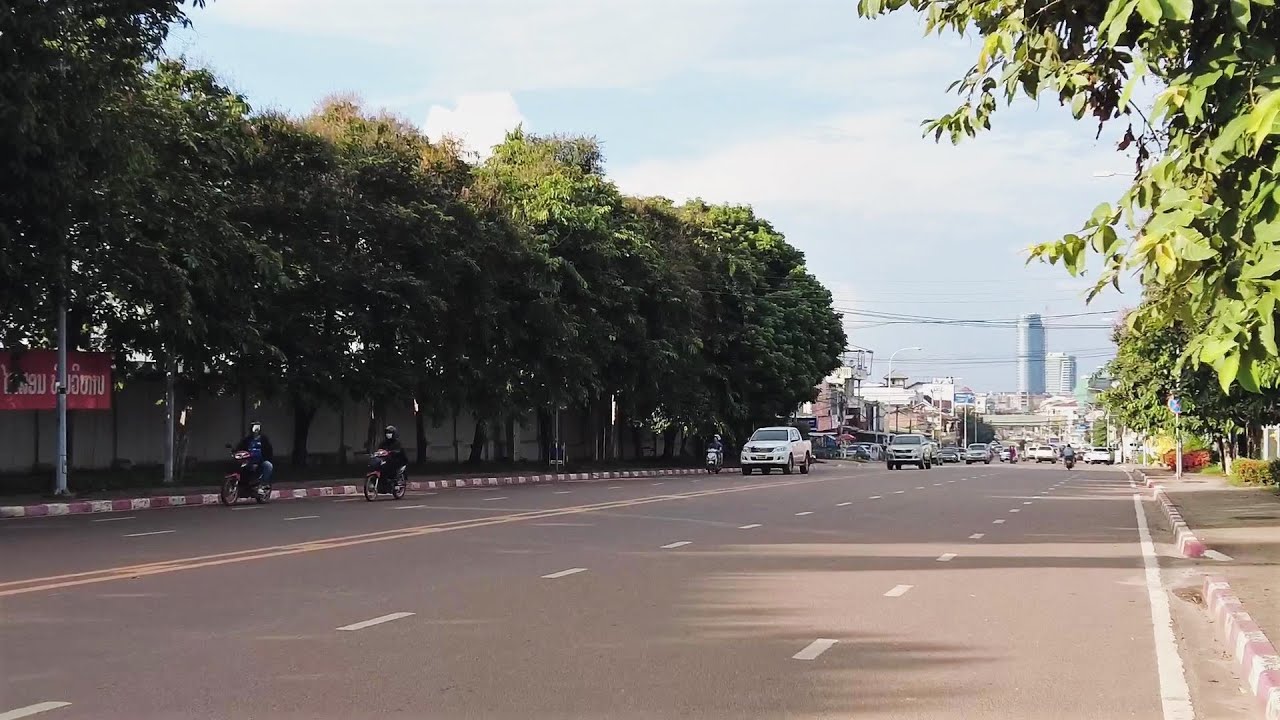 A Late Afternoon Walk in Vientiane | Walking the Street | Laos Travel | WALK A LAOS