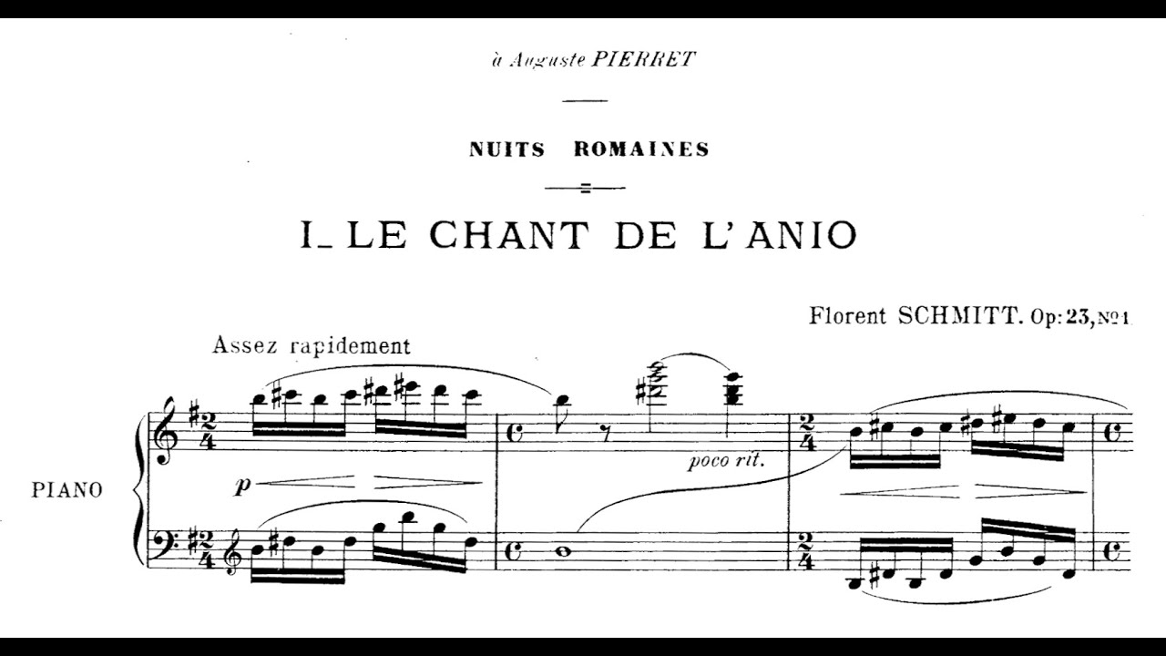 Florent Schmitt — Nuits Romaines Op. 23 (1901) [w/score]