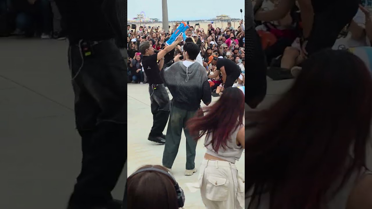 SB19 guest appearance at @WishUSA at #santamonicabeach (clip 1)