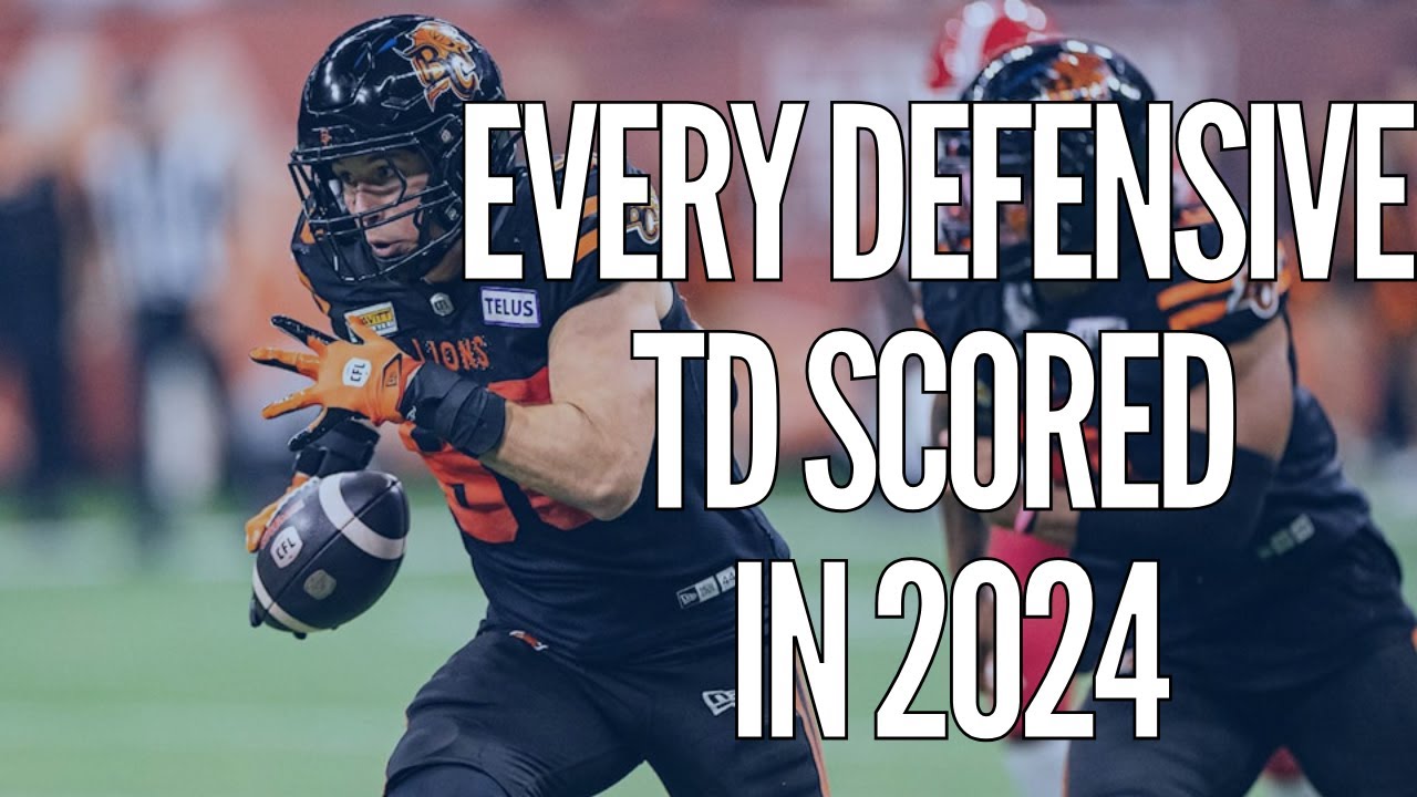 2024 Cfl Defensive Touchdowns Compilation - Insane Plays!