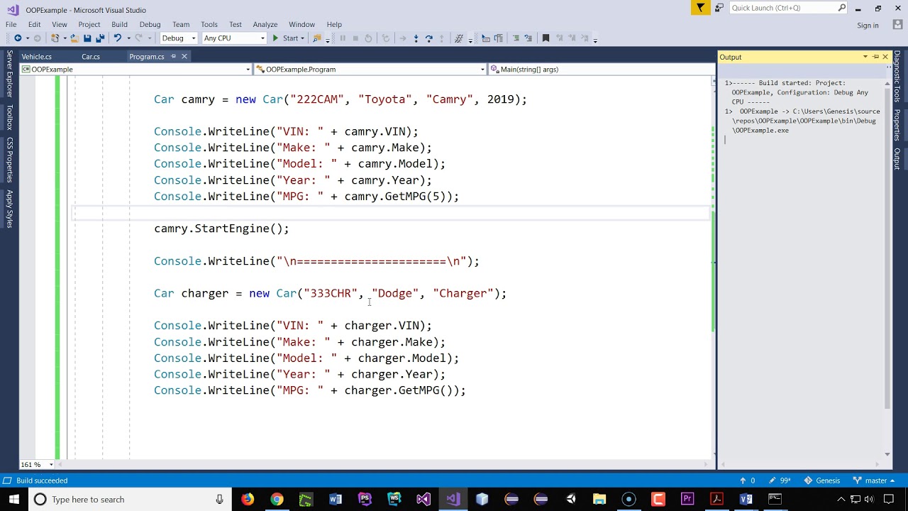 Polymorphism - Method Override in C-sharp (C#)
