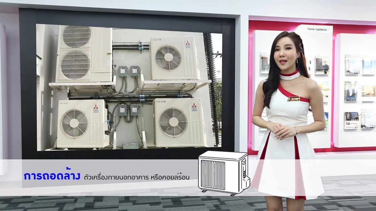 ตอนที่ 8. การถอดล้างตัวเครื่องภายนอกอาคาร หรือคอยล์ร้อน