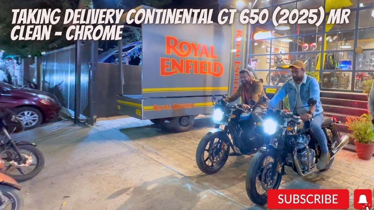 Taking Delivery of a New Royal Enfield Continental GT 650 (2025) || Mr Clean - Chrome