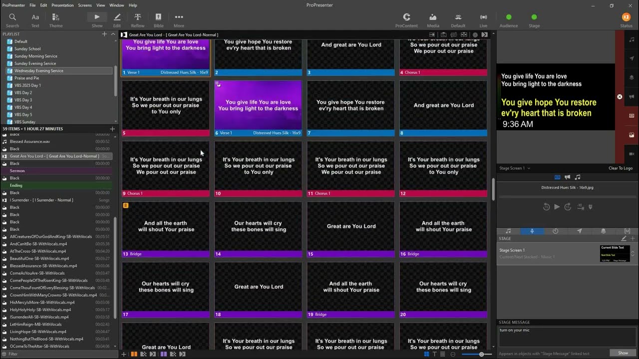 ProPresenter Training Video 7 - Tips and Tricks