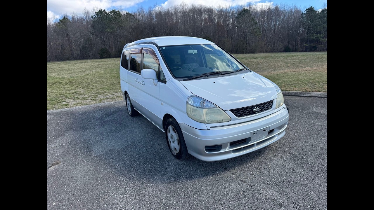 TechMotorsPostalCars.com 2000 Nissan Serena 37K Miles 4x4 Factory RHD USA Right Hand Drive POV RCA