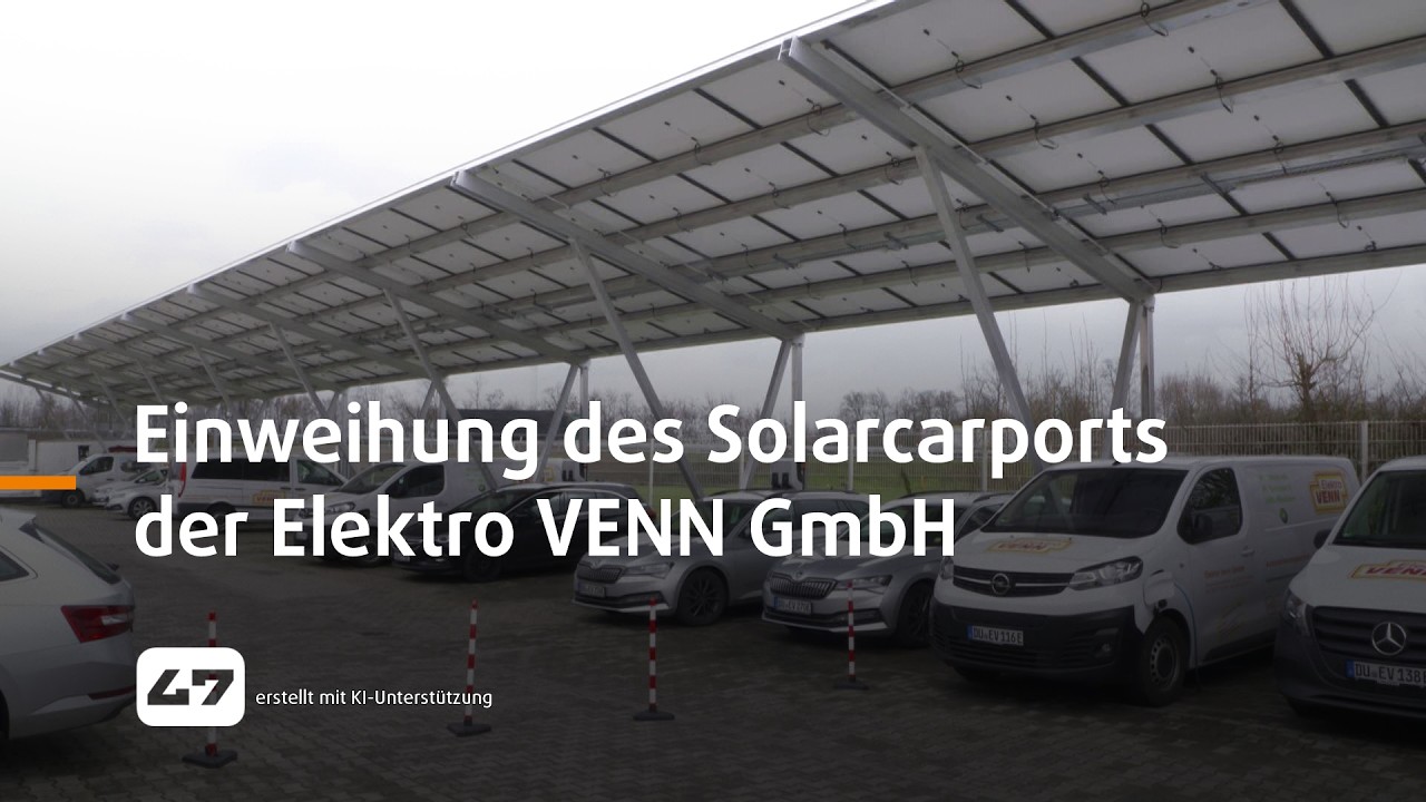 STUDIO 47 .live | EINWEIHUNG DES SOLARCARPORTS DER ELEKTRO VENN GMBH