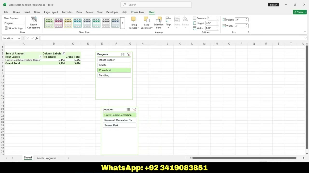 Excel_4E_Youth_Programs | Excel 4E Youth Programs | Youth_Programs | Myitlab Solution