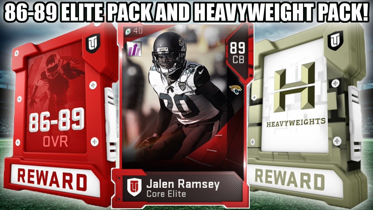 86-89 ELITE PLAYER PACK AND HEAVYWEIGHT PLAYER PACK! | MADDEN 19 ULTIMATE TEAM