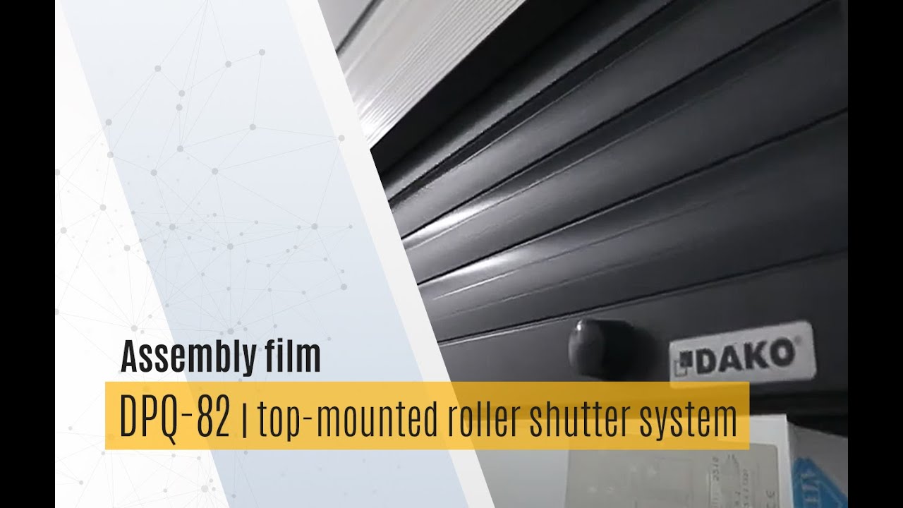 Installation instructions for balcony doors with top-mounted roller shutter system DPQ-82