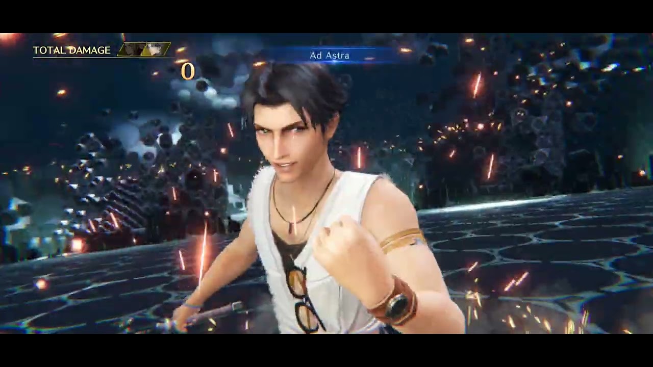 FF7 Ever Crisis: Master Tonberry Crash with Cloud, Angeal, Aerith. 