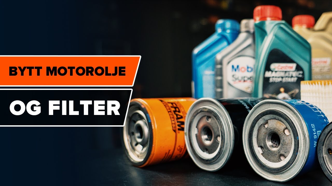 Slik bytter du motorolje og oljefilter [AUTODOCS VIDEOVEILEDNINGER]