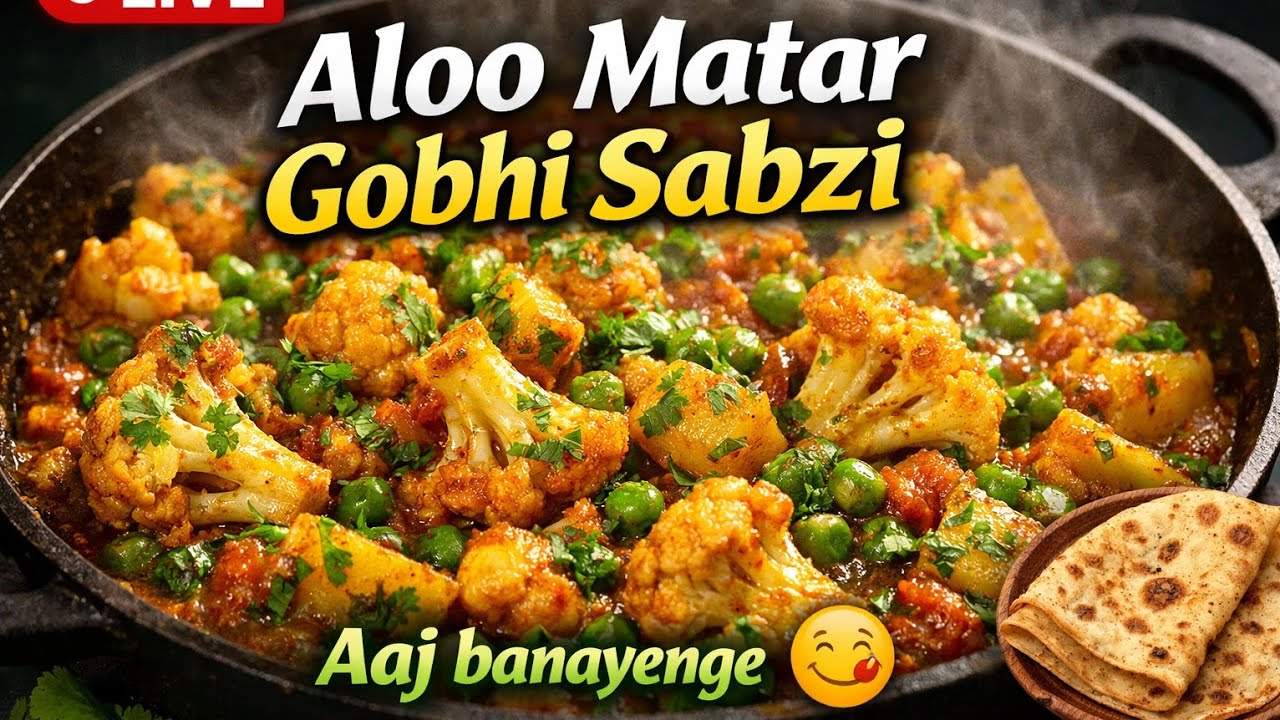 Alu Matar Gobhi Ki Sabji Recipe।