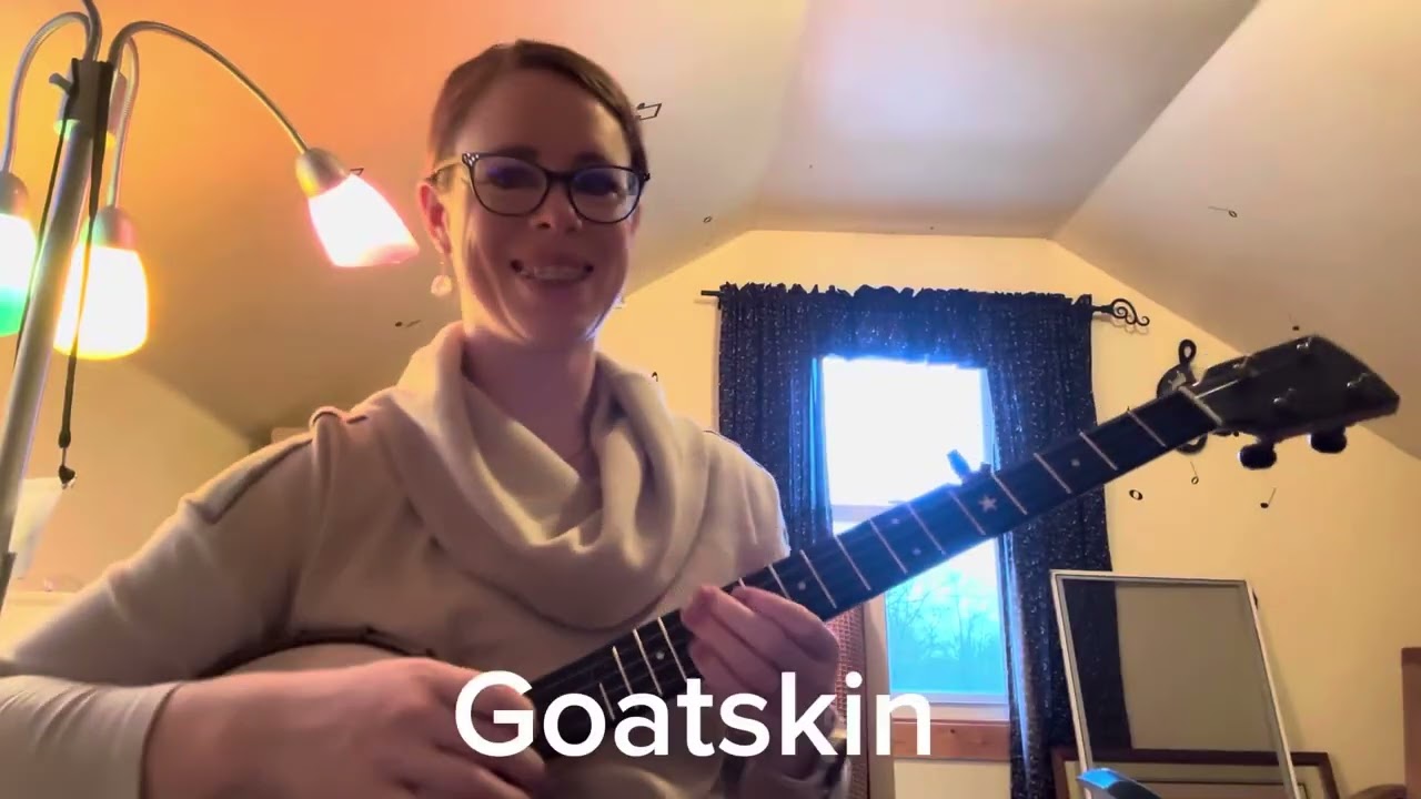 My First Goatskin Banjo Head- Comparison with Renaissance