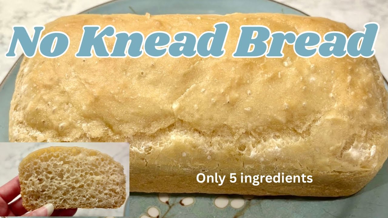 No Knead Bread | Only 5 Ingredients 🍞