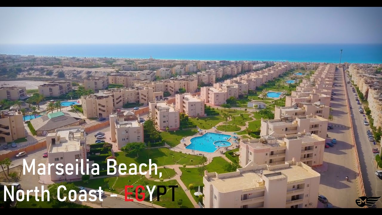 جولة جوية مذهلة من السماء | قرية مارسيليا بيتش (Marseilia Beach) - الساحل الشمالي ✈️✈️✈️