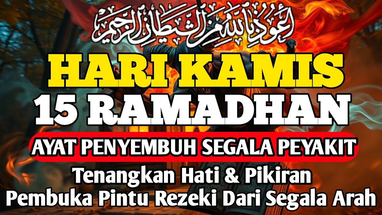 HARI KAMIS 15 RAMADHAN DOA PENYEMBUH SEGALA PENYAKIT,INSYAALLAH SAKIT DITUBUHMU SEMBUH  By ALAA AQEL