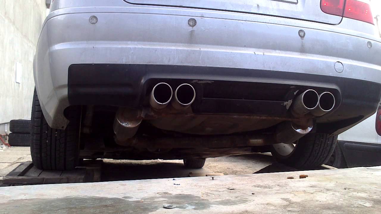 bmw e46 323i m3 exhaust zadne tlmice wm sport
