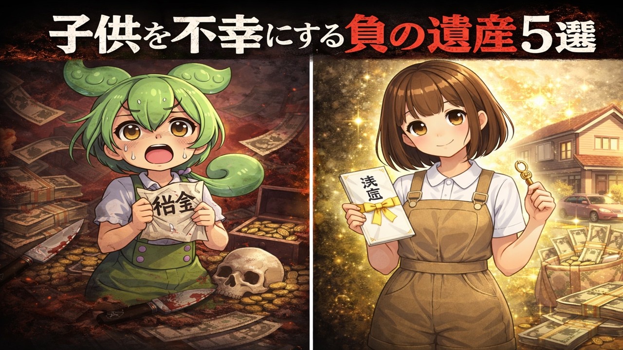子供を不幸にする負の遺産5選【ずんだもん解説】