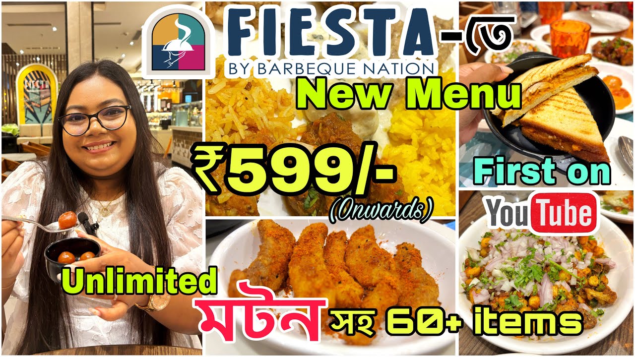 মাত্র ₹599 টাকায় Fiesta By Barbeque Nation Buffet 😍| New Menu | BBQ Nation Buffet in Kolkata