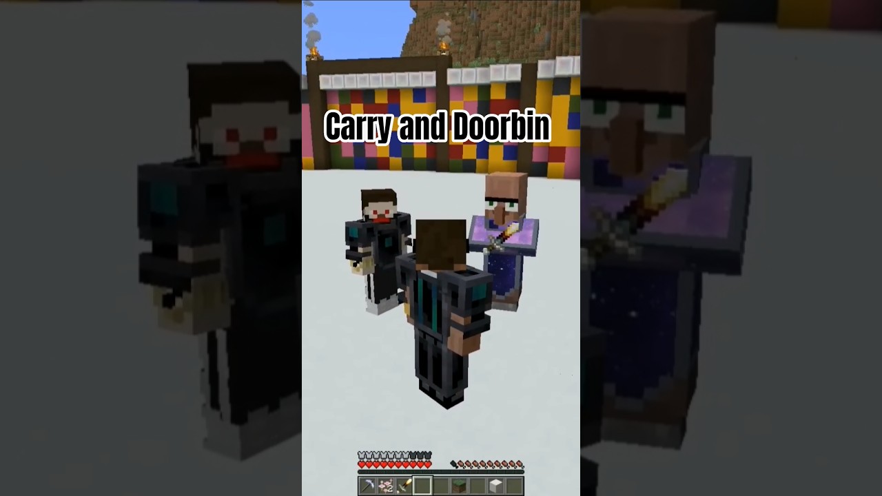 Carry and Doorbin Got Stuck on Avaritia Island in Minecraft..