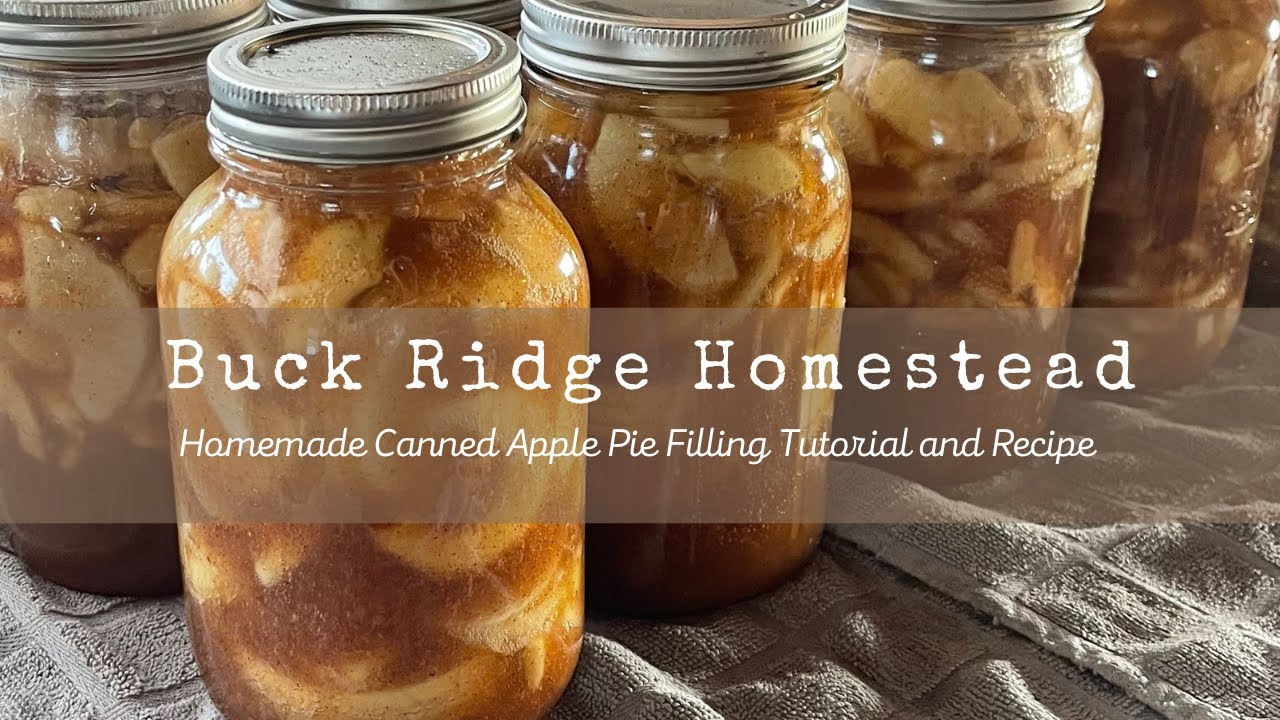 Let's Can Homemade Apple Pie Filling Tutorial & Recipe here on the homestead!