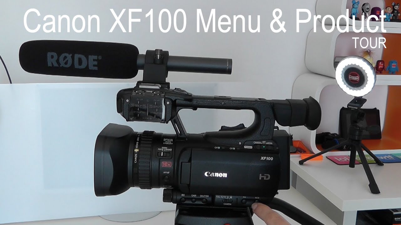 Меню Canon XF100 и обзор продукта