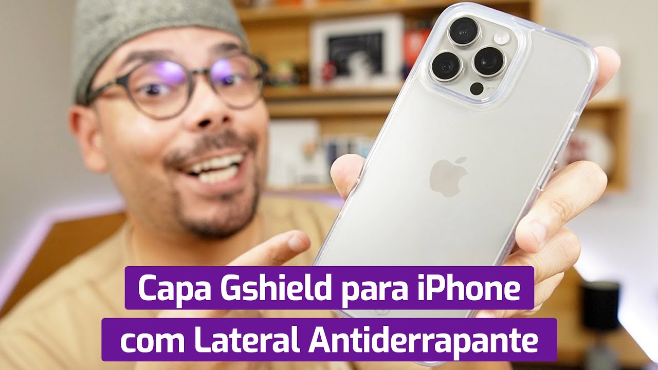 CAPA TRANSPARENTE PARA IPHONE COM LATERAL ANTIDERRAPANTE DA GSHILED PROTEGE MESMO?
